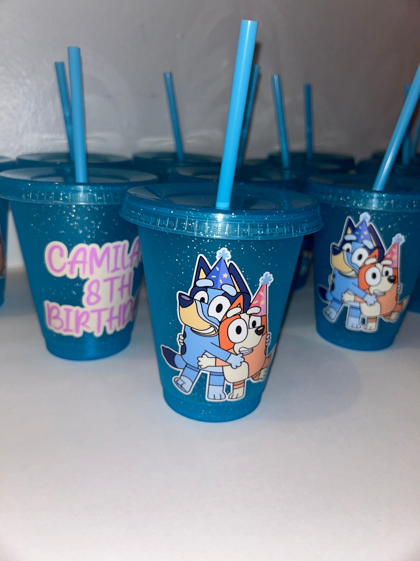 Custom Cups With Lids & Straws