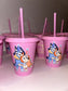 Custom Cups With Lids & Straws