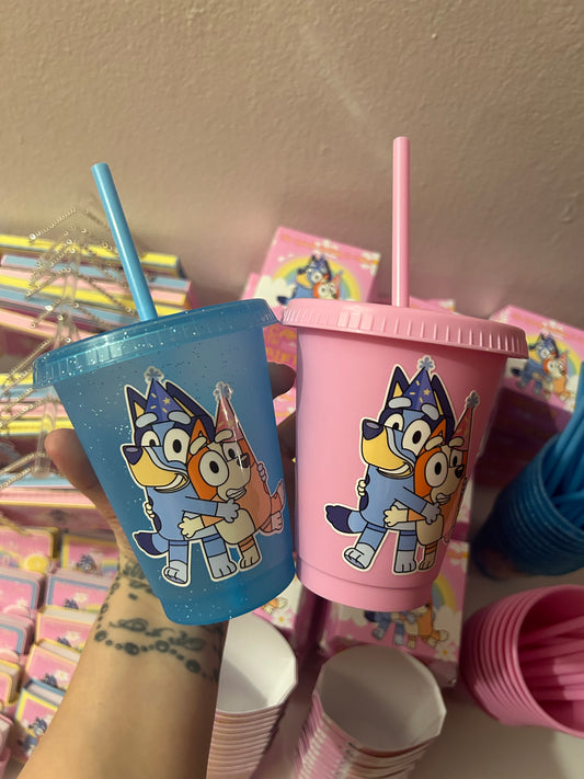 Custom Cups With Lids & Straws